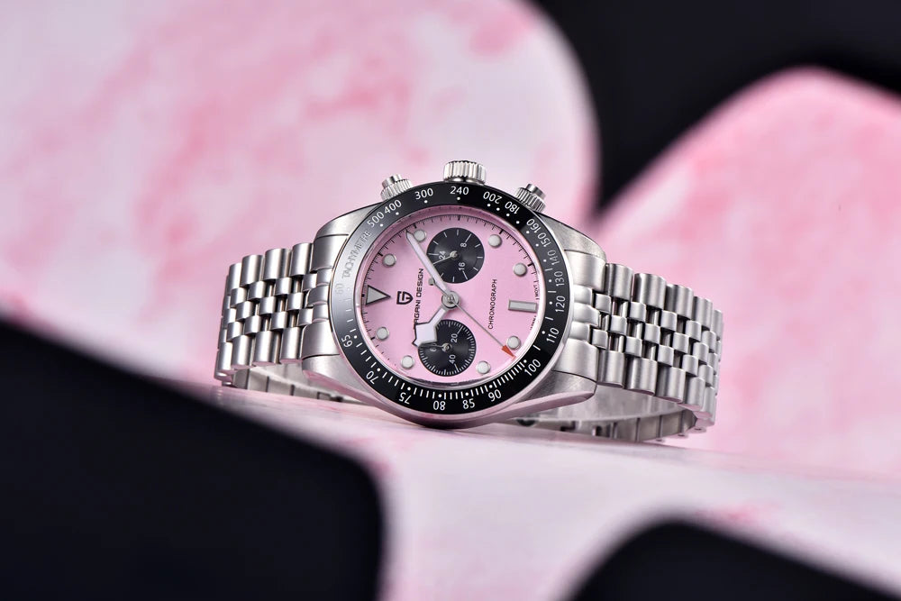New PAGANI DESIGN 2026 Panda Retro Men's Watch Luxury Quartz Watch Men Speed Chronograph AR Sapphire Luminous Local Shipping