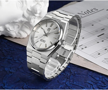 San Martin Classic Men Watch 40mm Miyota 9015 Luxury Dress Automatic Mechanical Wristwatch Quick Release Bracelet SN0023 Watch