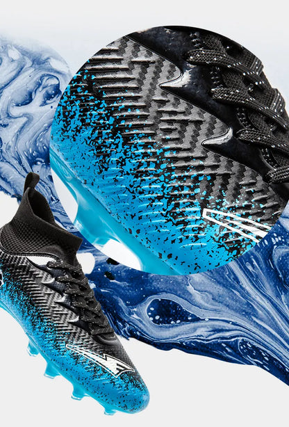 Pro Performance High-Cut Soccer Boots FG Long Studs Breathable Lightweight Cleats for Outdoor Grass Matches and Daily Training