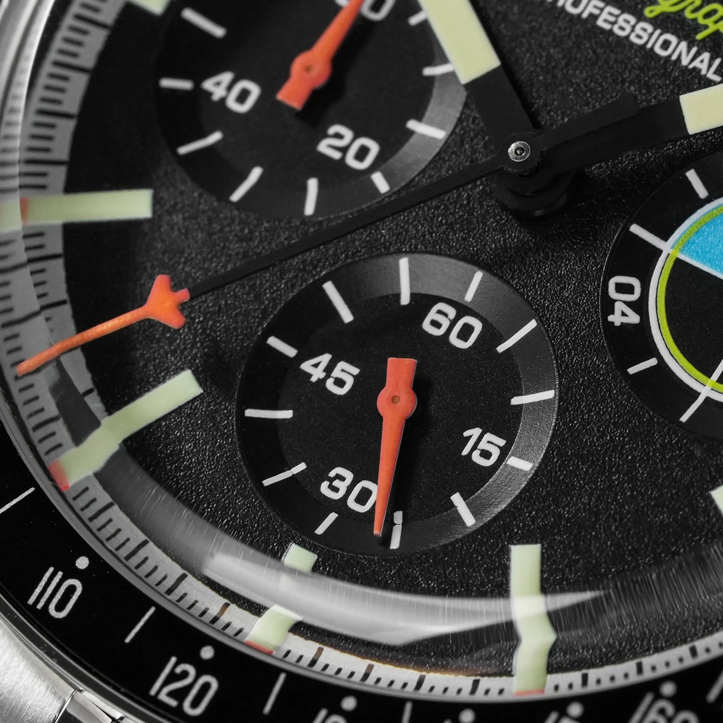 Watchdives WD1863 39mm VK63 Chronograph Watch OTF Clasp Sweep Quartz Movement Sapphire Luminous 100m Waterproof Watches