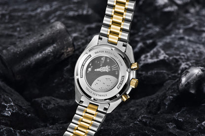 PAGANI DESIGN 2026 Nuovo orologio da uomo rosso di lusso al quarzo, cronografo con data automatica, impermeabile, spedizione locale