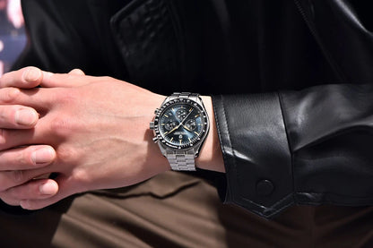 PAGANI DESIGN 2026 Nuovo orologio da uomo rosso di lusso al quarzo, cronografo con data automatica, impermeabile, spedizione locale