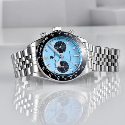 New PAGANI DESIGN 2026 Panda Retro Men's Watch Luxury Quartz Watch Men Speed Chronograph AR Sapphire Luminous Local Shipping