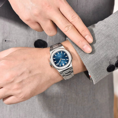 PAGANI DESIGN 2026 New Luxury Automatic Watch Men's Mechanical Wristwatch Stainless Steel Sapphire glass 40MM Barrel dial Watch