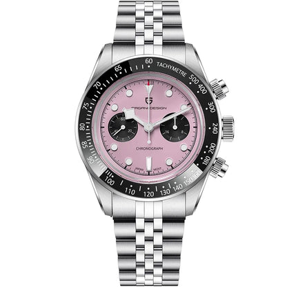 New PAGANI DESIGN 2026 Panda Retro Men's Watch Luxury Quartz Watch Men Speed Chronograph AR Sapphire Luminous Local Shipping
