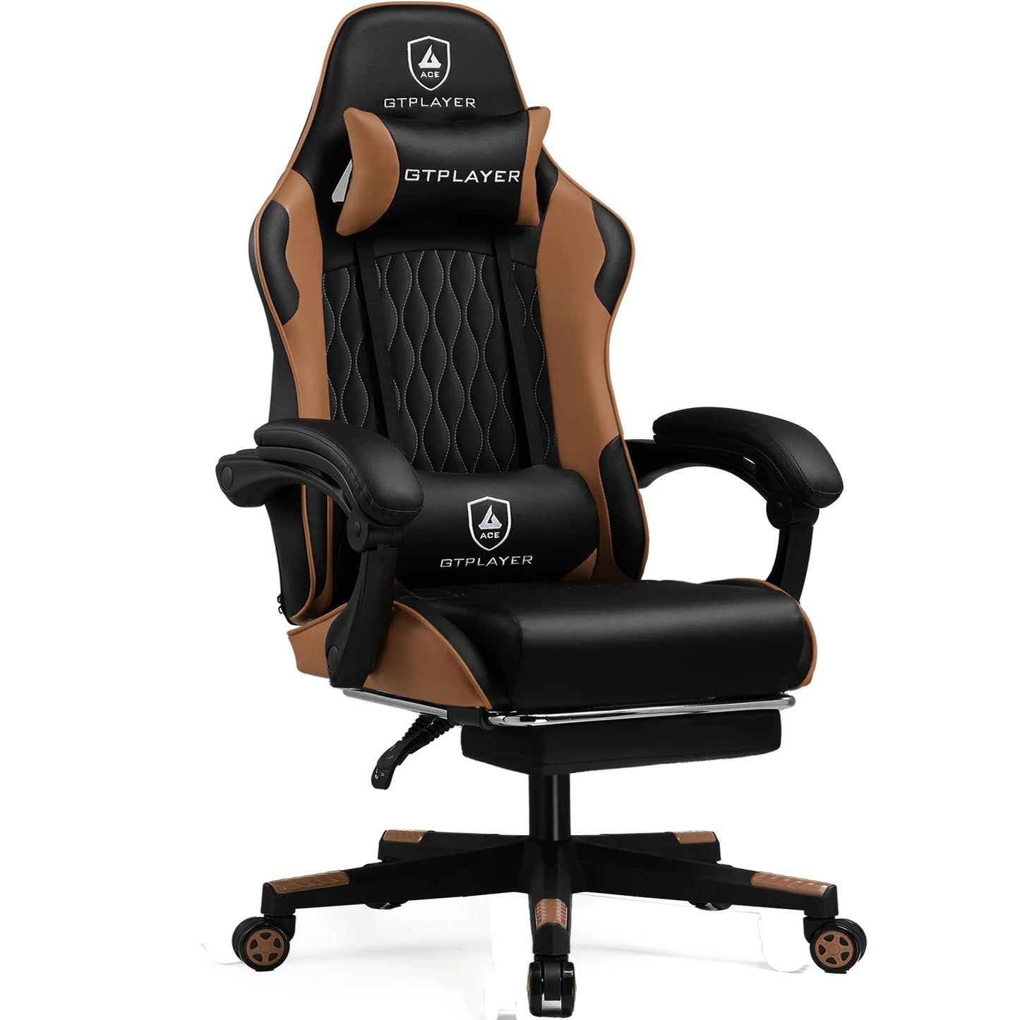 GTPLAYER Gaming Chair Gamer Chair Ergonomic Office Chair Footrest Adjustable Lumbar & Pillows Gaming Chair