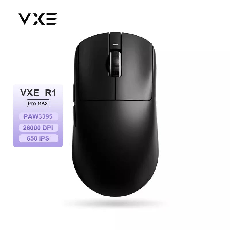 Rato Gaming Sem Fios ATK VXE Dragonfly R1 Pro MAX PAW3395 R1 SE Plus Personalizado para Esports e FPS, Recarregável e Leve