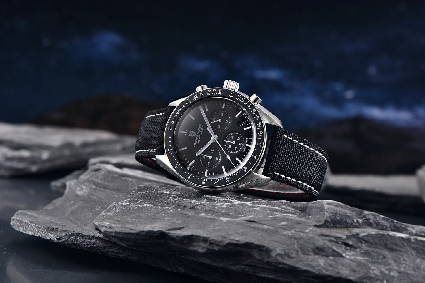 PAGANI DESIGN 2026 New V6 Moon Watches Men Luxury Quartz Watch For Men Speed Sport Chronograph AR Sapphire crystal Wristwatch