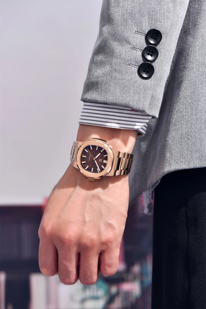 PAGANI DESIGN 2026 New Luxury Automatic Watch Men's Mechanical Wristwatch Stainless Steel Sapphire glass 40MM Barrel dial Watch