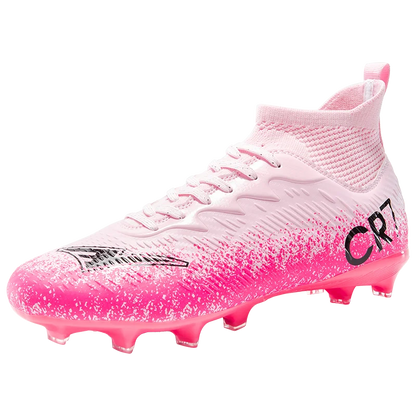 Men Football Boots Non-Slip High-Quality Soccer Shoes Grass Cleats High-Top Futsal Sneakers Match for Training Competition