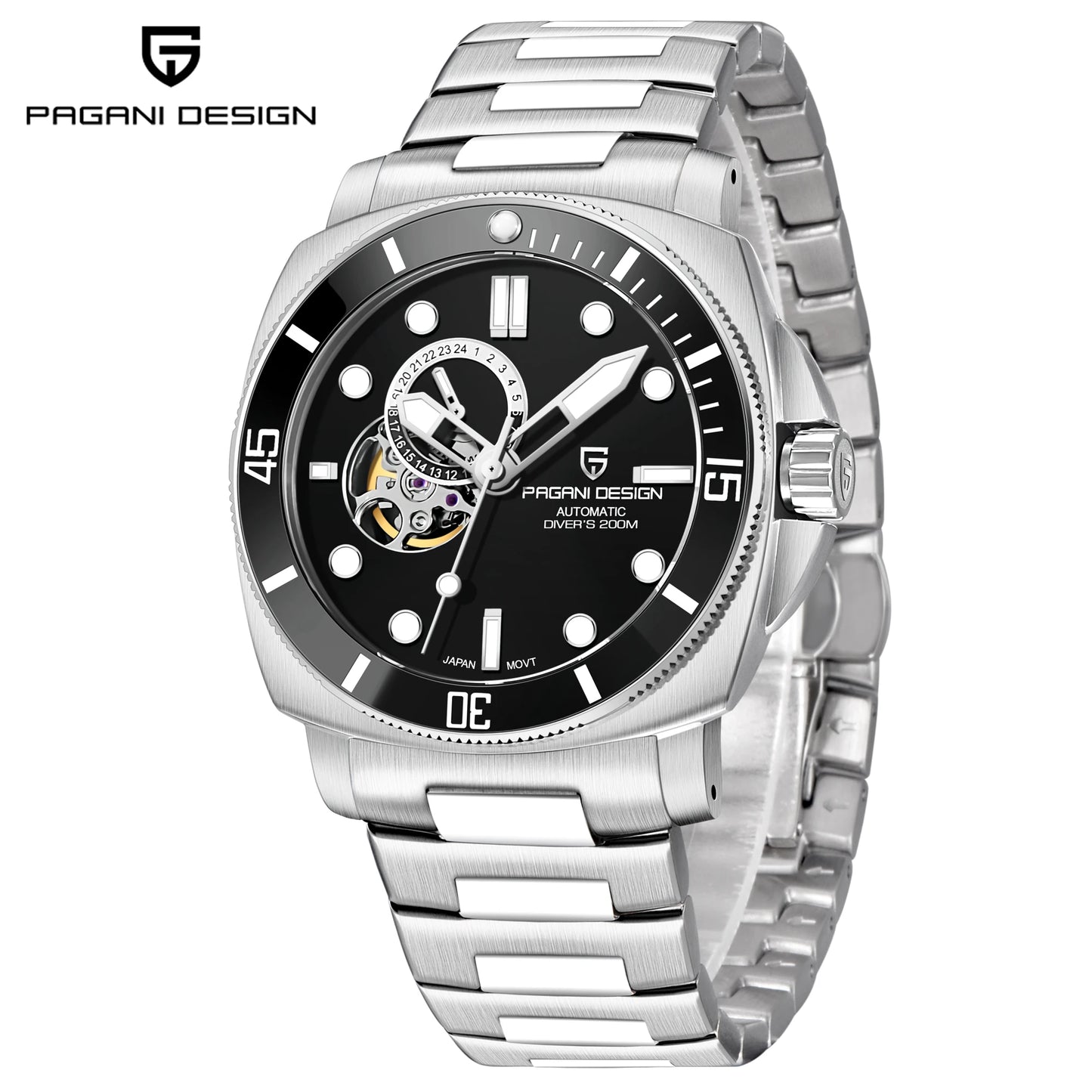 PAGANI DESIGN 2025 New Tourbillon Skeleton Luxury Automatic Watch For Men Japan NH39A Stainless steel Mechanical WristWatch Men