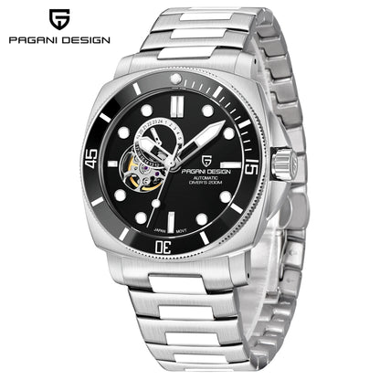 PAGANI DESIGN 2025 New Tourbillon Skeleton Luxury Automatic Watch For Men Japan NH39A Stainless steel Mechanical WristWatch Men