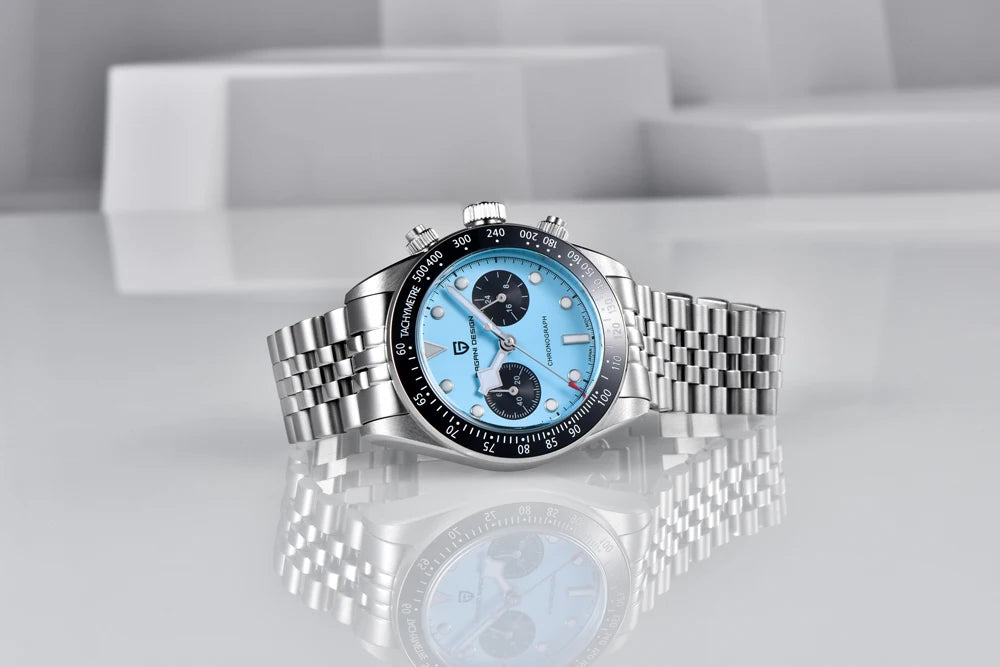 New PAGANI DESIGN 2026 Panda Retro Men's Watch Luxury Quartz Watch Men Speed Chronograph AR Sapphire Luminous Local Shipping