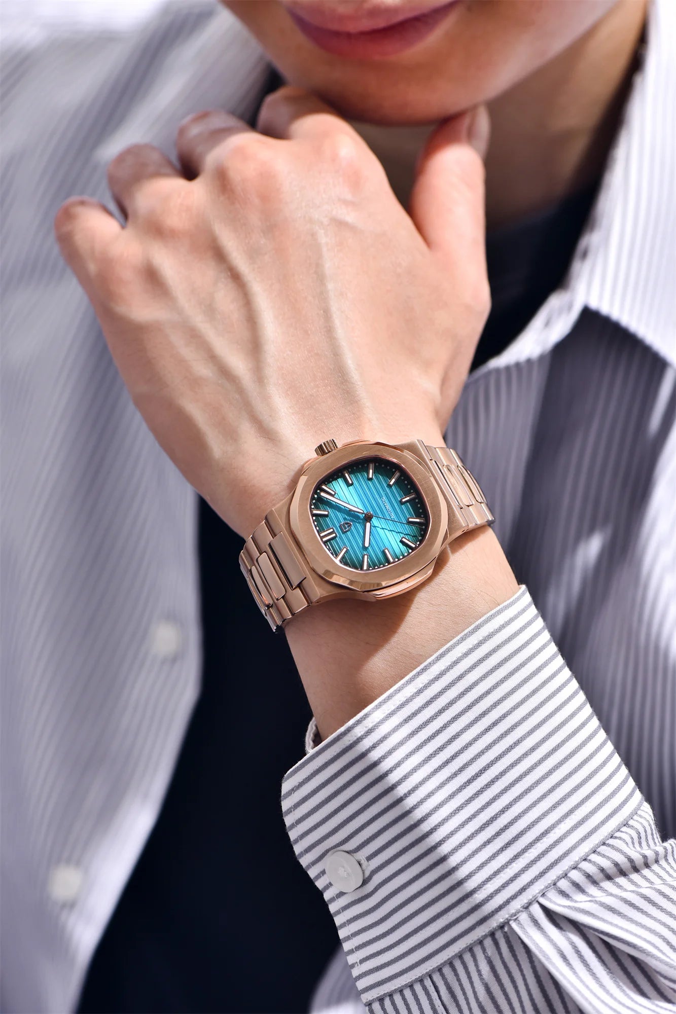 PAGANI DESIGN 2026 New Luxury Automatic Watch Men's Mechanical Wristwatch Stainless Steel Sapphire glass 40MM Barrel dial Watch