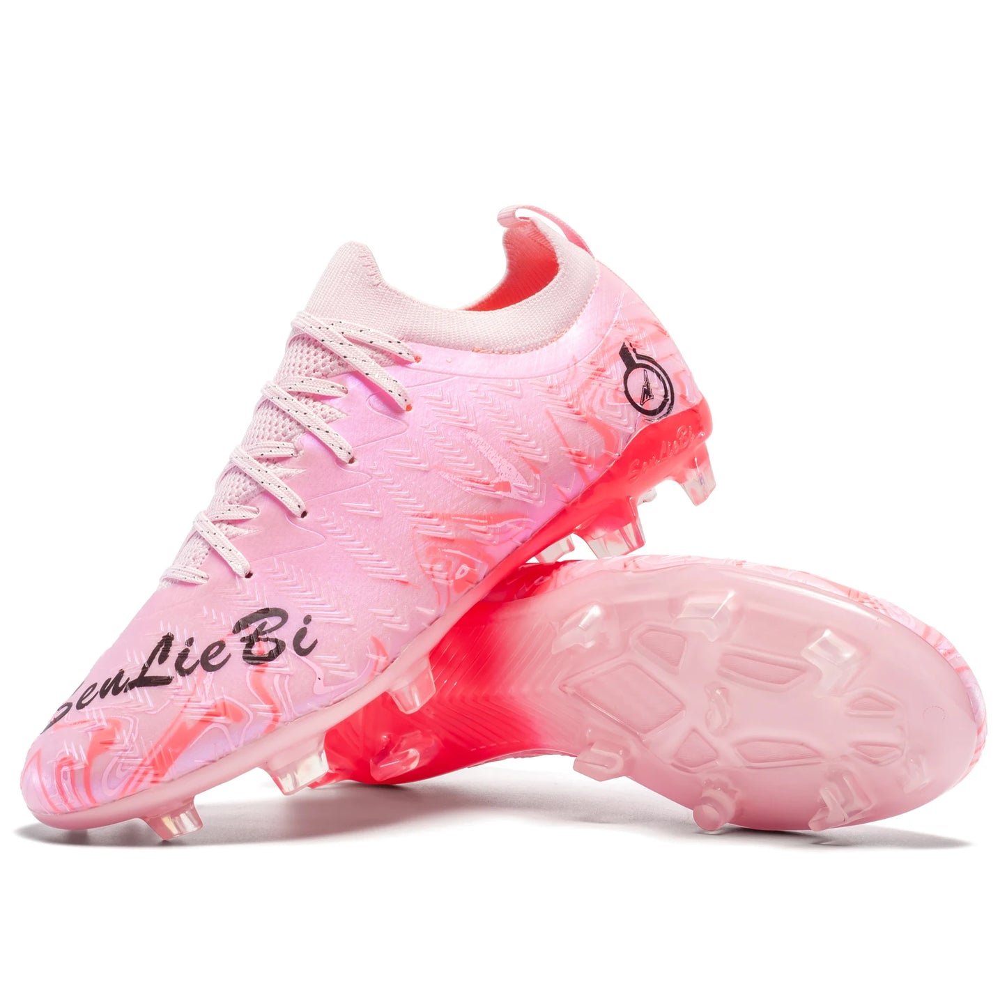 Men's Professional Football Boots High-Top Soccer Cleats FG & TF Sneakers for Outdoor Training & Matches Multi-Color Wear-Resistant