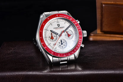 PAGANI DESIGN 2026 New V6 Moon Men's Watch Luxury Quartz Speed Sports Chronograph Watch For Men Watch AR Sapphire Glass Local Shipping