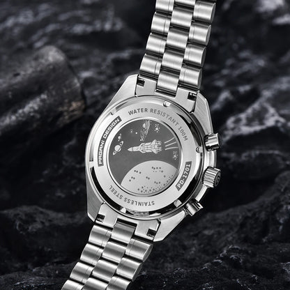 PAGANI DESIGN 2026 Nuovo orologio da uomo rosso di lusso al quarzo, cronografo con data automatica, impermeabile, spedizione locale