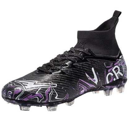 Zapatillas de fútbol profesionales para hombre, transpirables, con tacos largos, resistentes al desgaste y antideslizantes