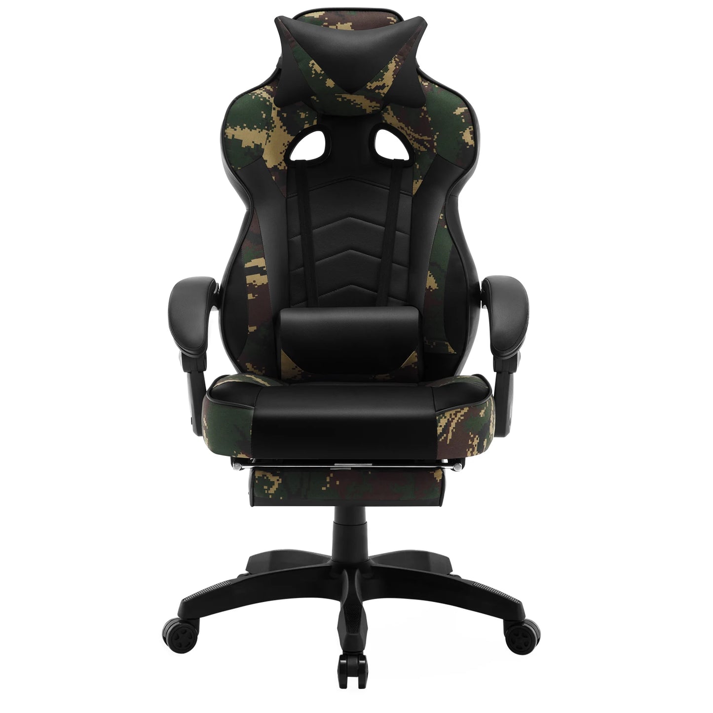 WOLTU Swivel  Gaming Racing Chair Desk Office Computer Chair Sports Seat with Headrest Lumbar Cushion Footrest Gamer Chair