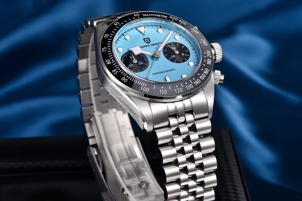 New PAGANI DESIGN 2026 Panda Retro Men's Watch Luxury Quartz Watch Men Speed Chronograph AR Sapphire Luminous Local Shipping