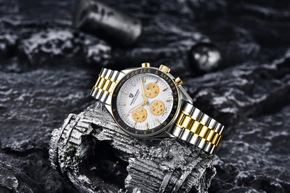 PAGANI DESIGN 2026 Nuovo orologio da uomo rosso di lusso al quarzo, cronografo con data automatica, impermeabile, spedizione locale