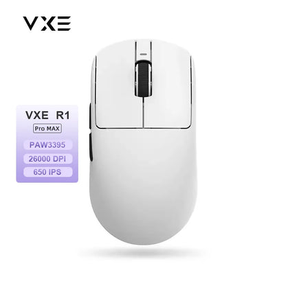 Rato Gaming Sem Fios ATK VXE Dragonfly R1 Pro MAX PAW3395 R1 SE Plus Personalizado para Esports e FPS, Recarregável e Leve