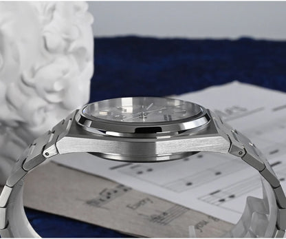 San Martin Classic Men Watch 40mm Miyota 9015 Luxury Dress Automatic Mechanical Wristwatch Quick Release Bracelet SN0023 Watch