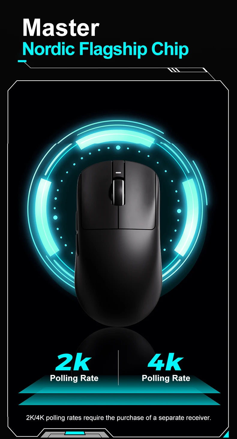 Rato Gaming Sem Fios ATK VXE Dragonfly R1 Pro MAX PAW3395 R1 SE Plus Personalizado para Esports e FPS, Recarregável e Leve