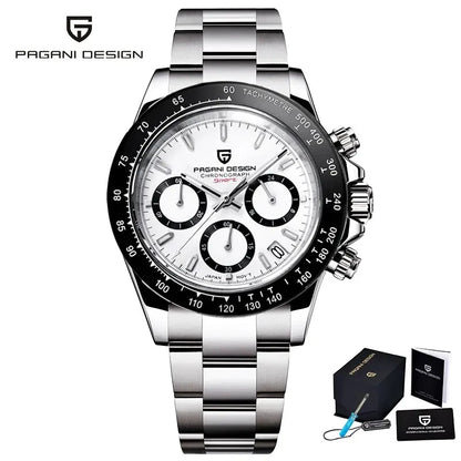 PAGANI DESIGN 2025 New Men's Watches Luxury Rose Gold Quartz Watch For Men 100M Waterproof Sports Chronograph Wristwatch Men