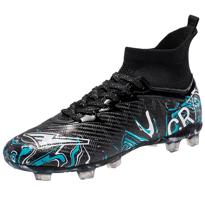 Zapatillas de fútbol profesionales para hombre, transpirables, con tacos largos, resistentes al desgaste y antideslizantes