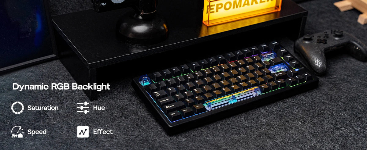 EPOMAKER HE80 75% dispunere QWERTY SUA, tastatură mecanică magnetică cu efect Hall, cu cablu, garnitură cremoasă, cu schimbare la cald, DKS SOCD pentru PC/Mac