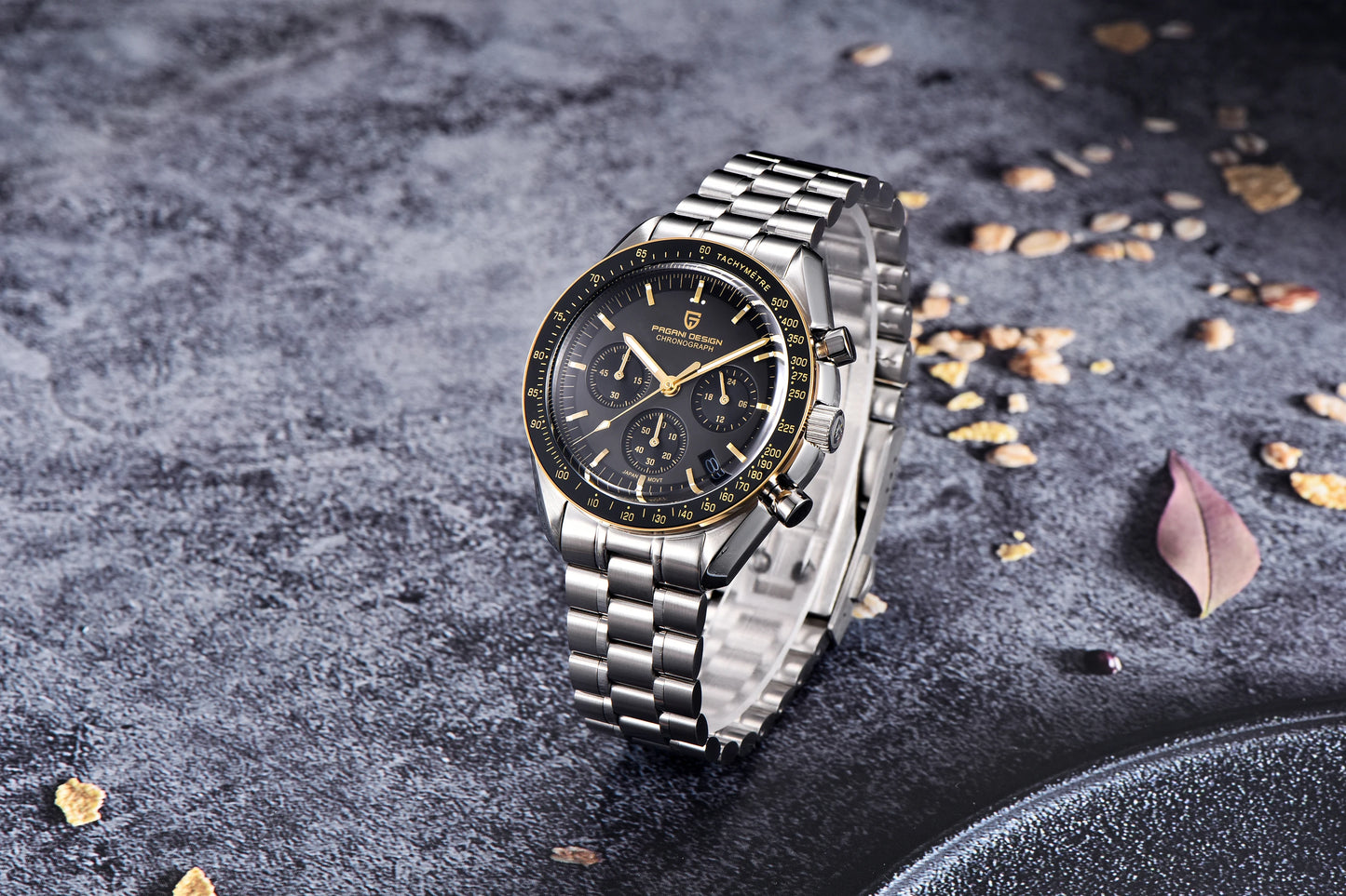 PAGANI DESIGN 2026 New V6 Moon Watches Men Luxury Quartz Watch For Men Speed Sport Chronograph AR Sapphire crystal Wristwatch