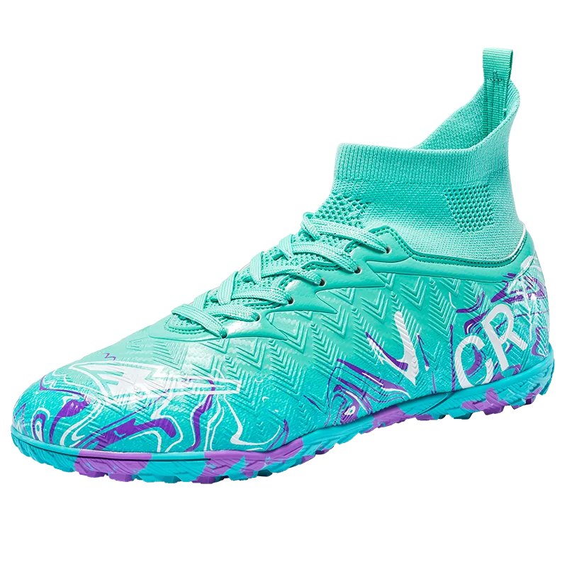 Zapatillas de fútbol profesionales para hombre, transpirables, con tacos largos, resistentes al desgaste y antideslizantes