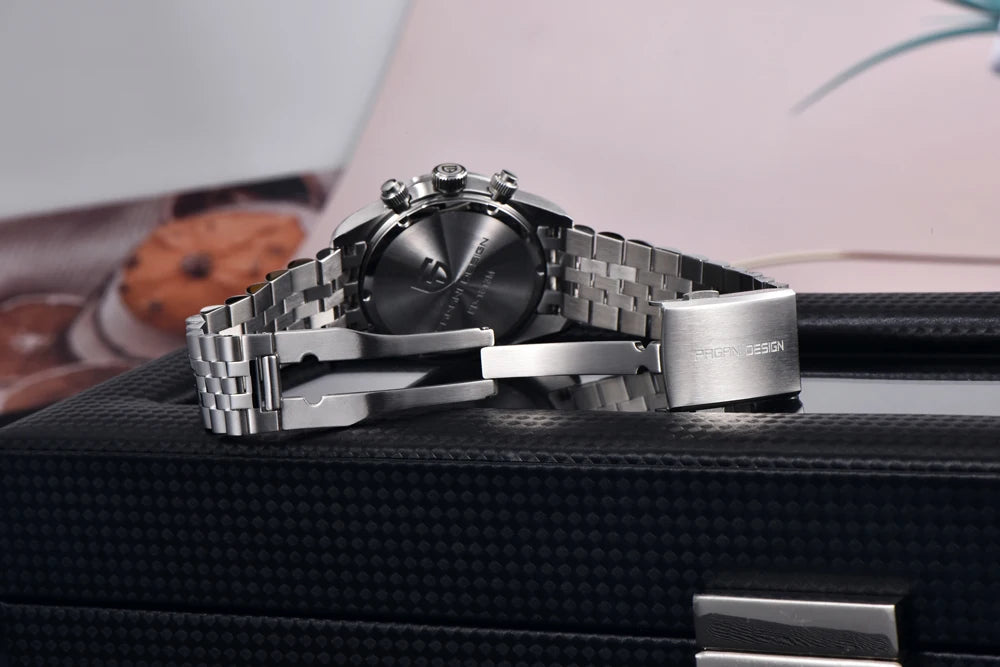 New PAGANI DESIGN 2026 Panda Retro Men's Watch Luxury Quartz Watch Men Speed Chronograph AR Sapphire Luminous Local Shipping
