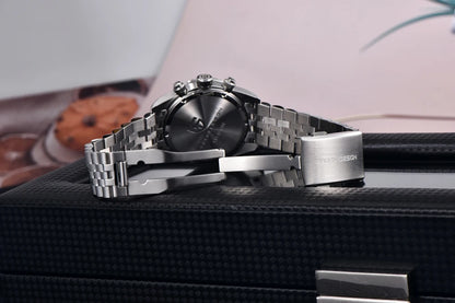 New PAGANI DESIGN 2026 Panda Retro Men's Watch Luxury Quartz Watch Men Speed Chronograph AR Sapphire Luminous Local Shipping