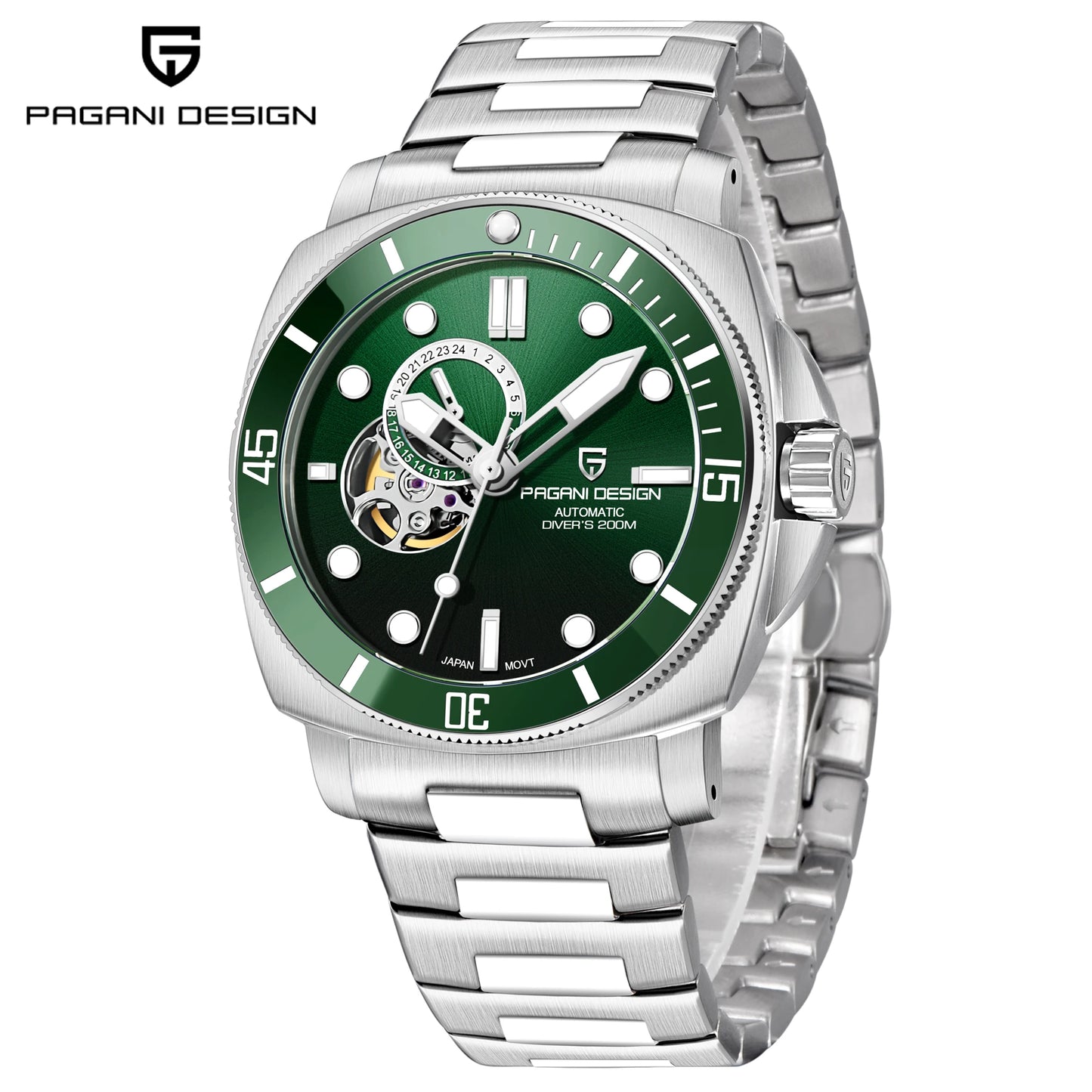 PAGANI DESIGN 2025 New Tourbillon Skeleton Luxury Automatic Watch For Men Japan NH39A Stainless steel Mechanical WristWatch Men