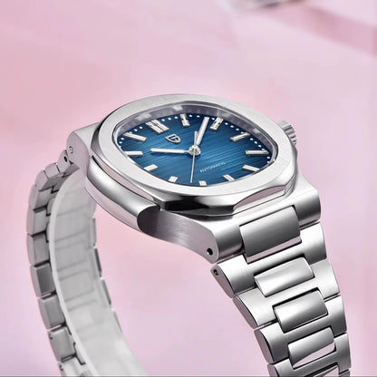 PAGANI DESIGN 2026 New Luxury Automatic Watch Men's Mechanical Wristwatch Stainless Steel Sapphire glass 40MM Barrel dial Watch