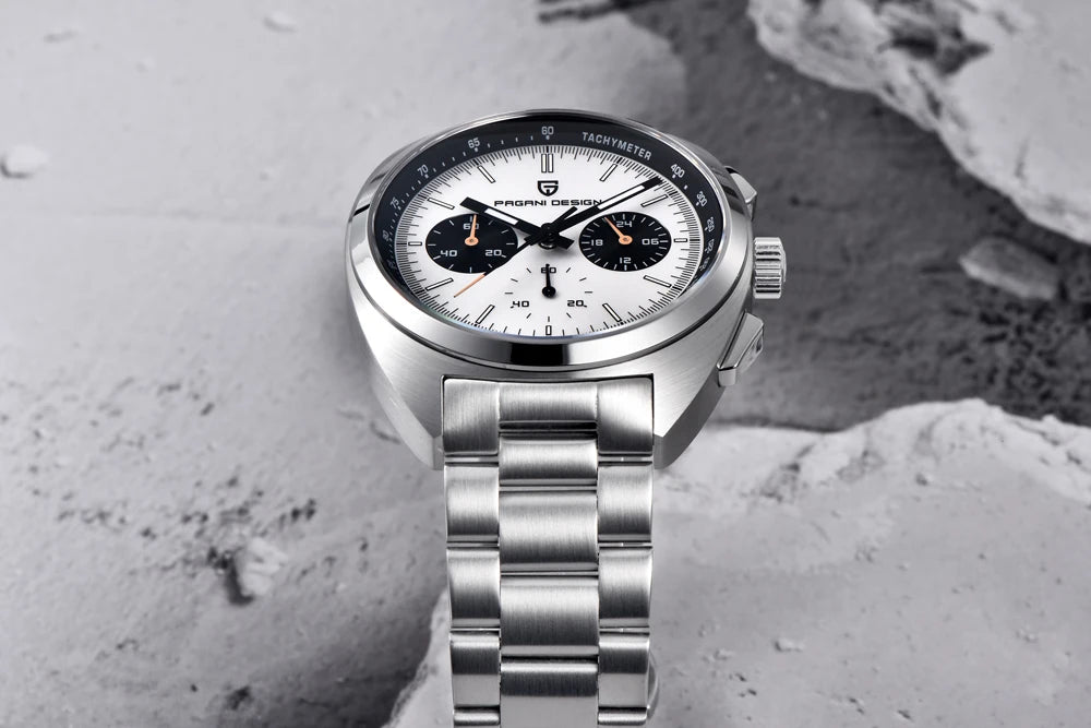 Retro Men's Watch PAGANI DESIGN 2026 New Collection, Quartz Chronograph, Japanese VK63 Sapphire Glass, Local Shipping