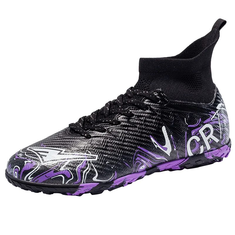 Zapatillas de fútbol profesionales para hombre, transpirables, con tacos largos, resistentes al desgaste y antideslizantes