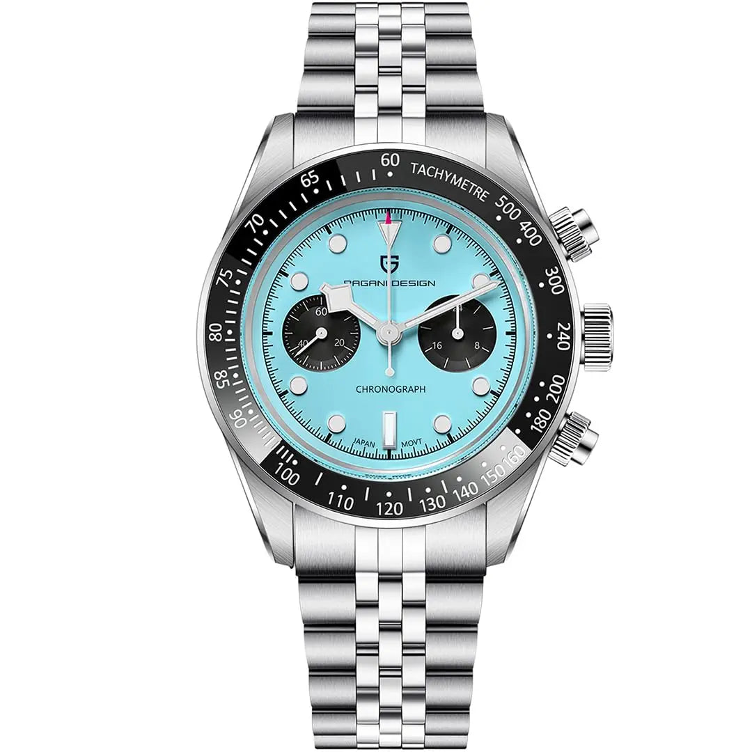 New PAGANI DESIGN 2026 Panda Retro Men's Watch Luxury Quartz Watch Men Speed Chronograph AR Sapphire Luminous Local Shipping