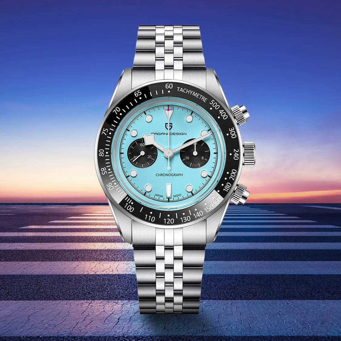 New PAGANI DESIGN 2026 Panda Retro Men's Watch Luxury Quartz Watch Men Speed Chronograph AR Sapphire Luminous Local Shipping