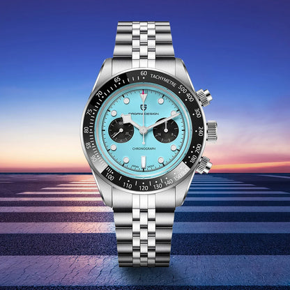New PAGANI DESIGN 2026 Panda Retro Men's Watch Luxury Quartz Watch Men Speed Chronograph AR Sapphire Luminous Local Shipping