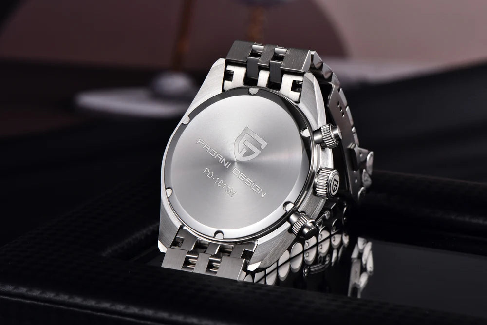 New PAGANI DESIGN 2026 Panda Retro Men's Watch Luxury Quartz Watch Men Speed Chronograph AR Sapphire Luminous Local Shipping