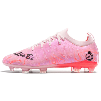 Men's Professional Football Boots High-Top Soccer Cleats FG & TF Sneakers for Outdoor Training & Matches Multi-Color Wear-Resistant