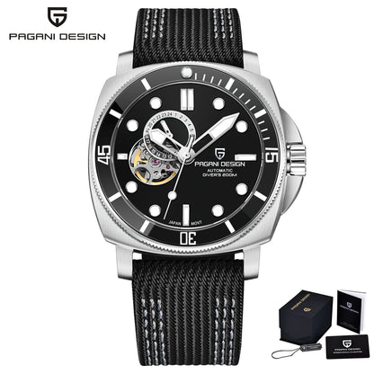 PAGANI DESIGN 2025 New Tourbillon Skeleton Luxury Automatic Watch For Men Japan NH39A Stainless steel Mechanical WristWatch Men