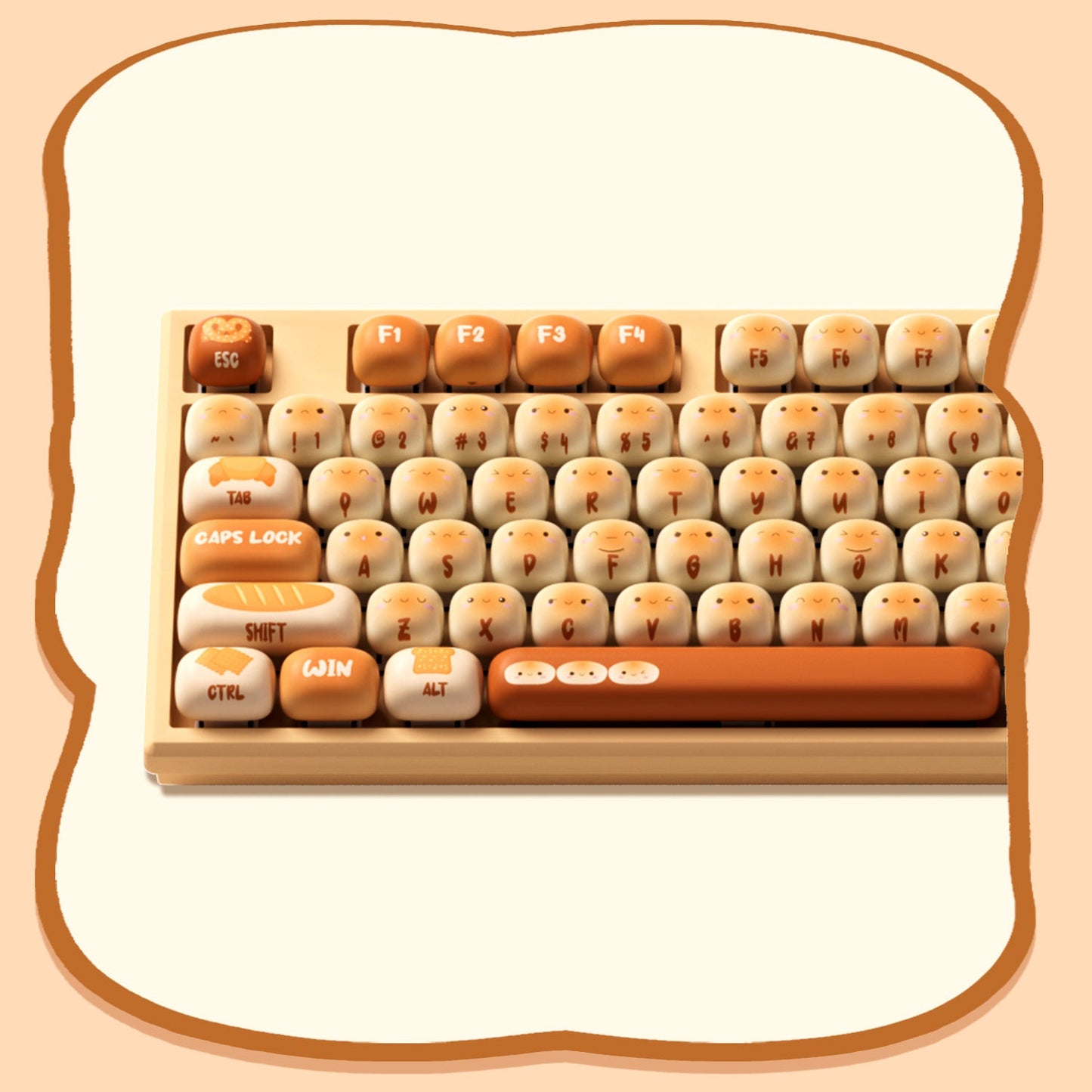 Teclado mecánico inalámbrico Akko MonsGeek MG108B Bun Wonderland, perfil MOG, RGB, 108 teclas, tamaño completo, hot swap, USB / 2.4G / BT 5.0