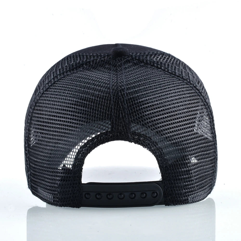 K Baseball Caps Men Snapback Hip Hop Trucker Cap With Embroidery Bull Patch Four Seasons Breathable Mesh Trucker Hat For Women