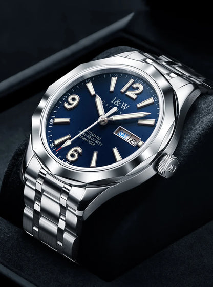 Reloj CARNIVAL Mens Tungsten Mechanical Watch Brand Luxury NH36 Automatic Movement Wristwatches for Men Waterproof Montre Homme