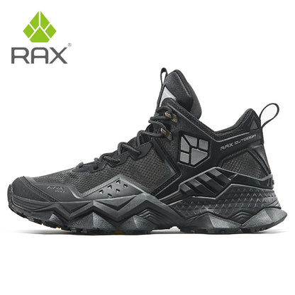 Rax Men's Waterproof Hiking Shoes Breathable Hiking Boots Outdoor Trekking Boots Sports Sneakers Tactical Shoes