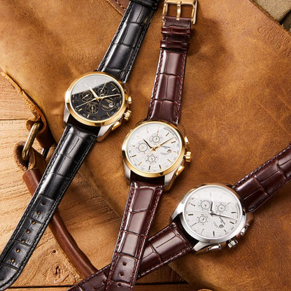 Men's Watch New Carnival Automatic Watches Men Business Mechanical Clock Leather Strap Waterproof Luxury Brand Clock